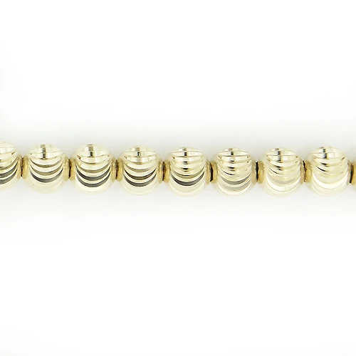 10K Yellow Gold Moon Cut Chain 5mm 22-40in - Image 4