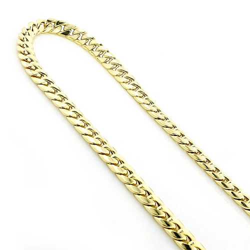 11mm 10K Yellow Gold Miami Cuban Link Chain In 22-40in - Image 2