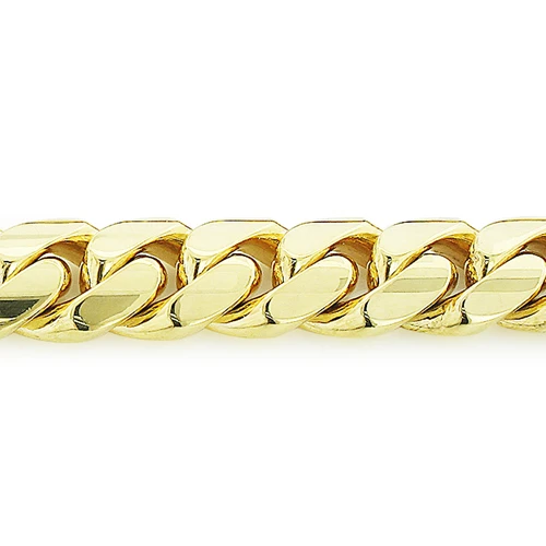 11mm 10K Yellow Gold Miami Cuban Link Chain In 22-40in - Image 4