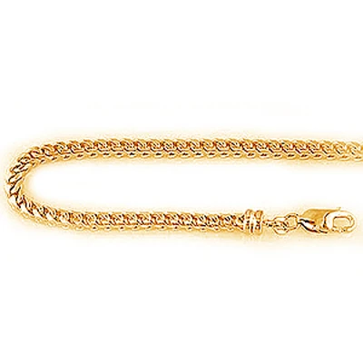Solid 14K Yellow Gold Franco Chain 3mm 24-40in
