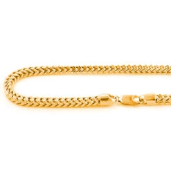 Solid 14K Yellow Gold Franco Chain 4mm 24-40in