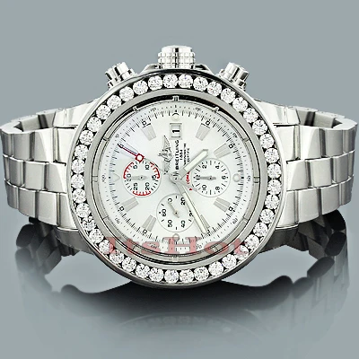 Breitling Super Avenger 5 Carat Diamond Bezel Watch - Image 5