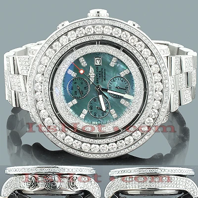 Diamond Breitling Super Avenger Men's Watch 36.55ct