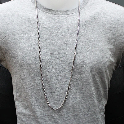 Franco Chain In Silver 24-36" 3mm - Image 3