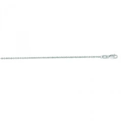 Hollow 14K White Gold Forsantina Chain For Men & Women 1.5mm Wide