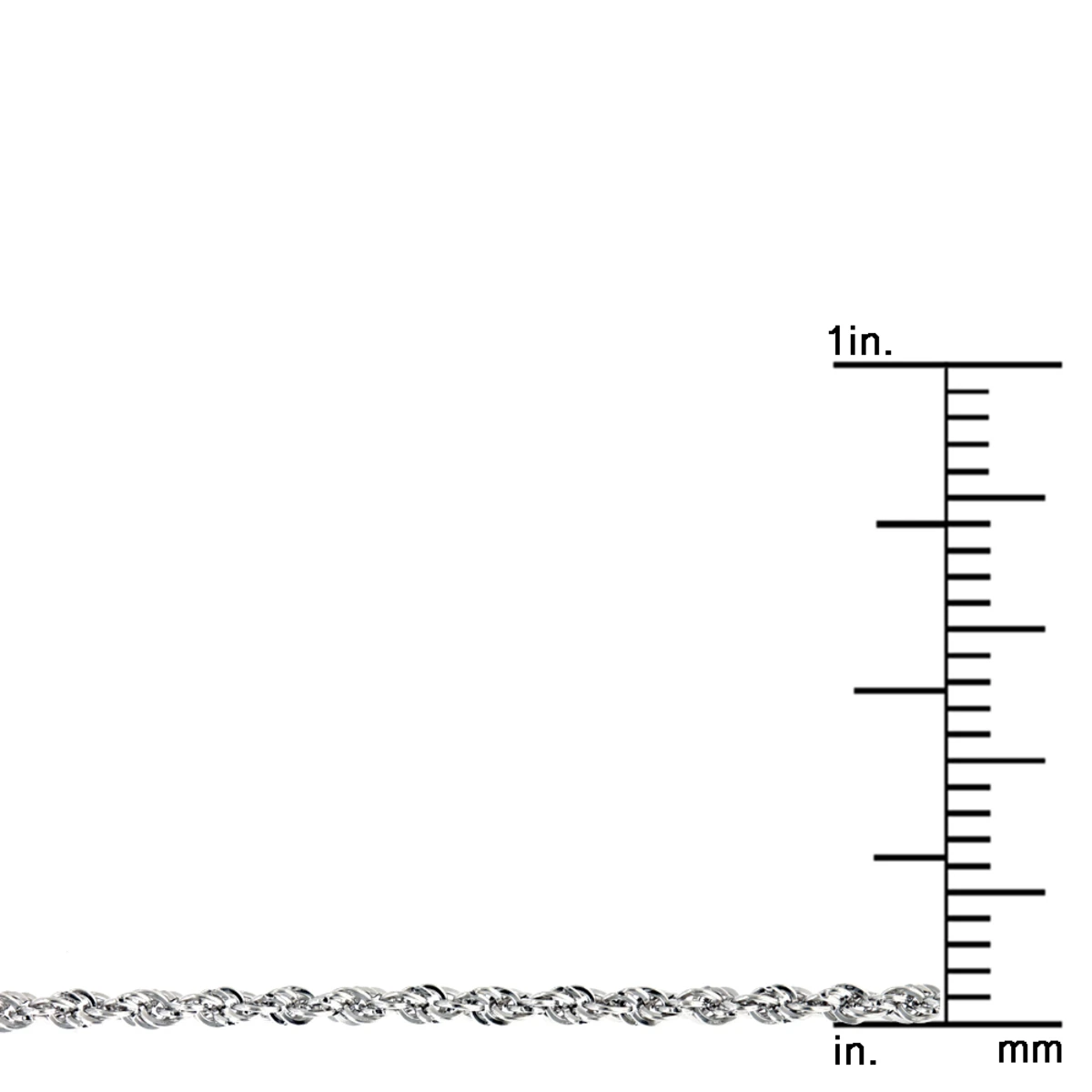 Hollow 14K Yellow Gold Rope Chain For Men & Women 1.5mm Wide - Image 7