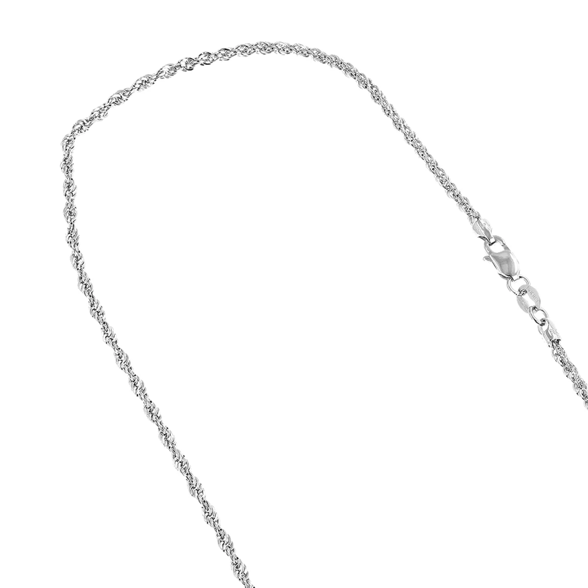 Hollow 14K Yellow Gold Rope Chain For Men & Women 1.5mm Wide - Image 2