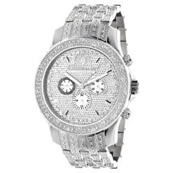 Iced Out Men's Diamond Watch By LUXURMAN 1 Carat