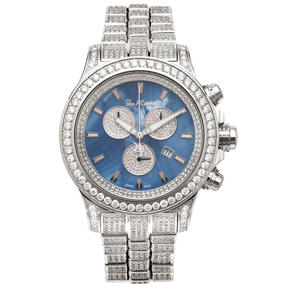 Iced Out Men's Joe Rodeo Diamond Watch 26.70ct - Image 2