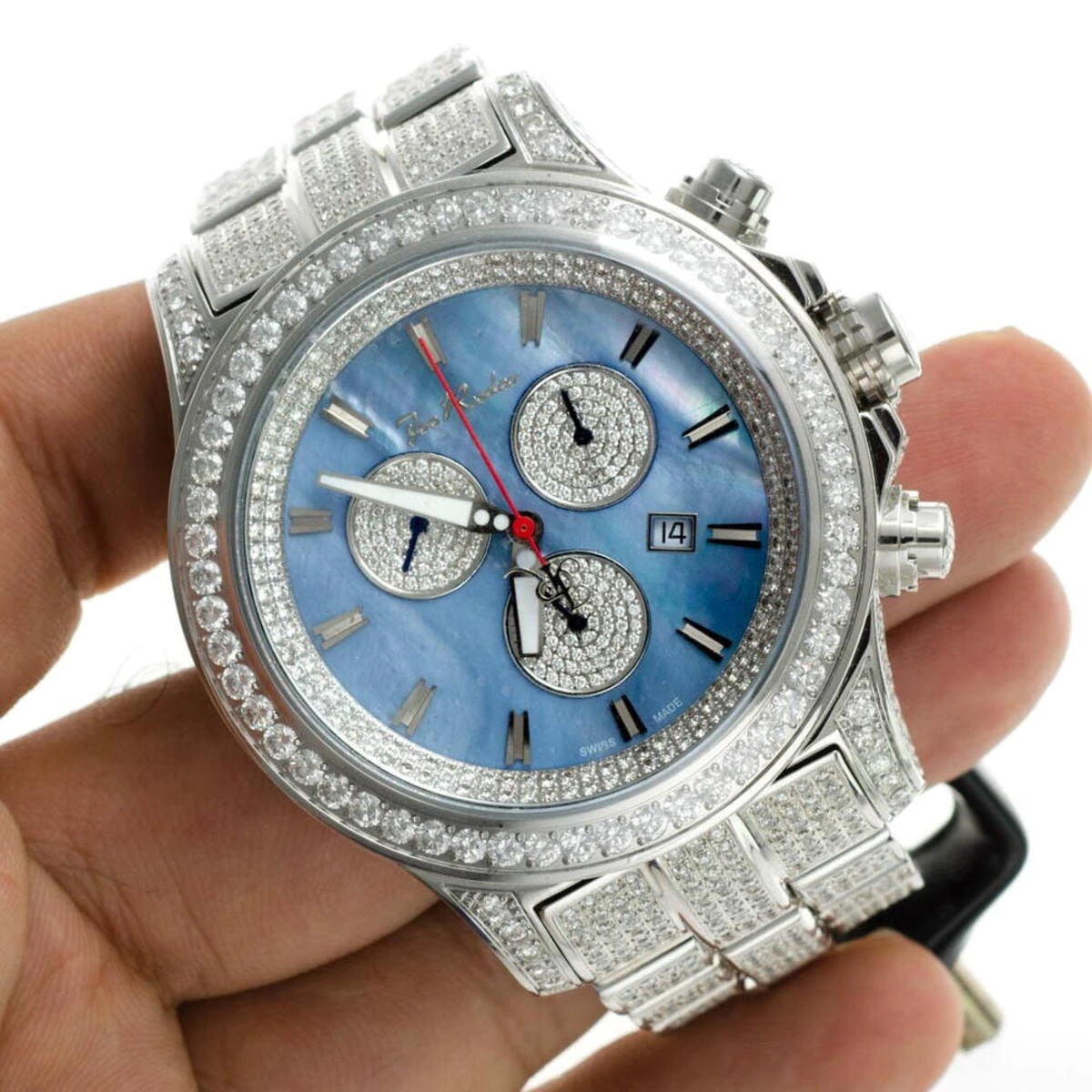 Iced Out Men's Joe Rodeo Diamond Watch 26.70ct - Image 7