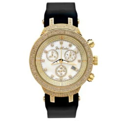 Joe Rodeo Diamond Yellow Tone JoJo Master Watch 2.20ct