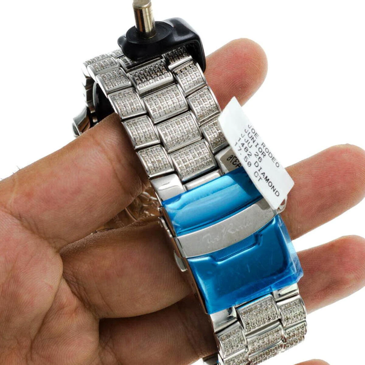 Joe Rodeo Junior Men's Diamond Watch 17.50ct Black MOP - Image 10