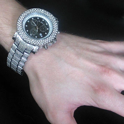 Joe Rodeo Junior Men's Diamond Watch 17.50ct Black MOP - Image 5