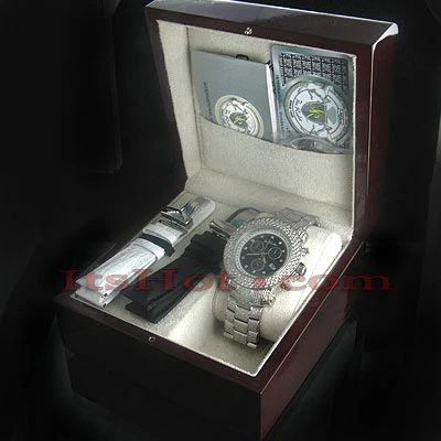 Joe Rodeo Junior Men's Diamond Watch 17.50ct Black MOP - Image 6