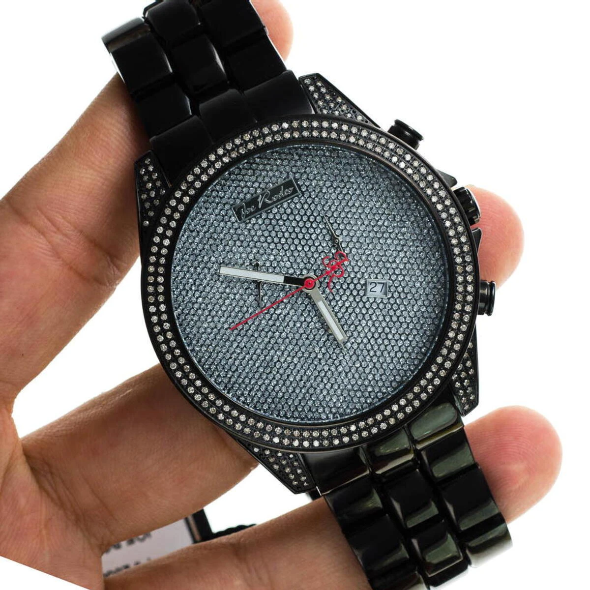 Joe Rodeo Empire Men's Diamond Watch 2.25ct Black - Image 8