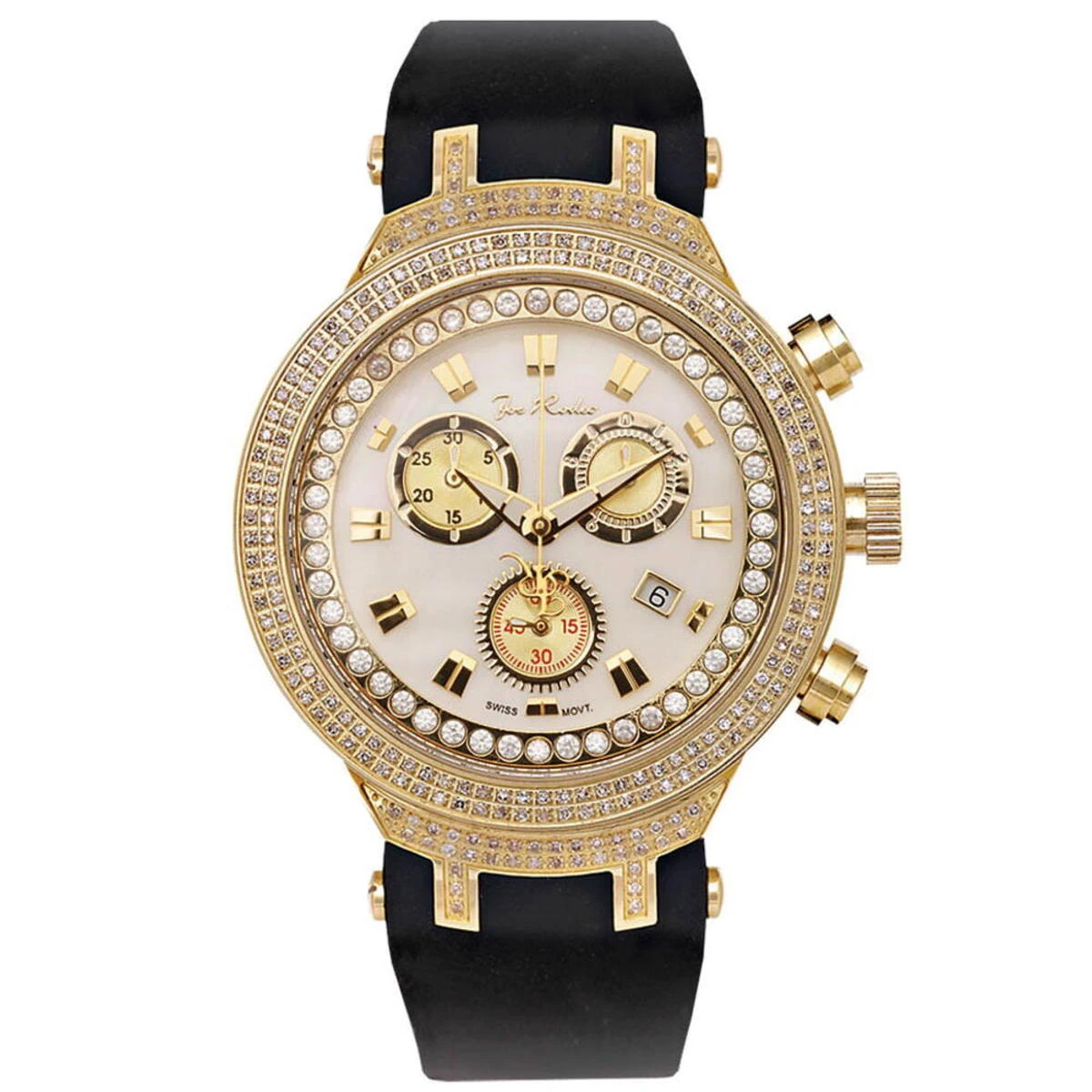 Joe Rodeo Master Men's Diamond Watch 2.20ct Yellow