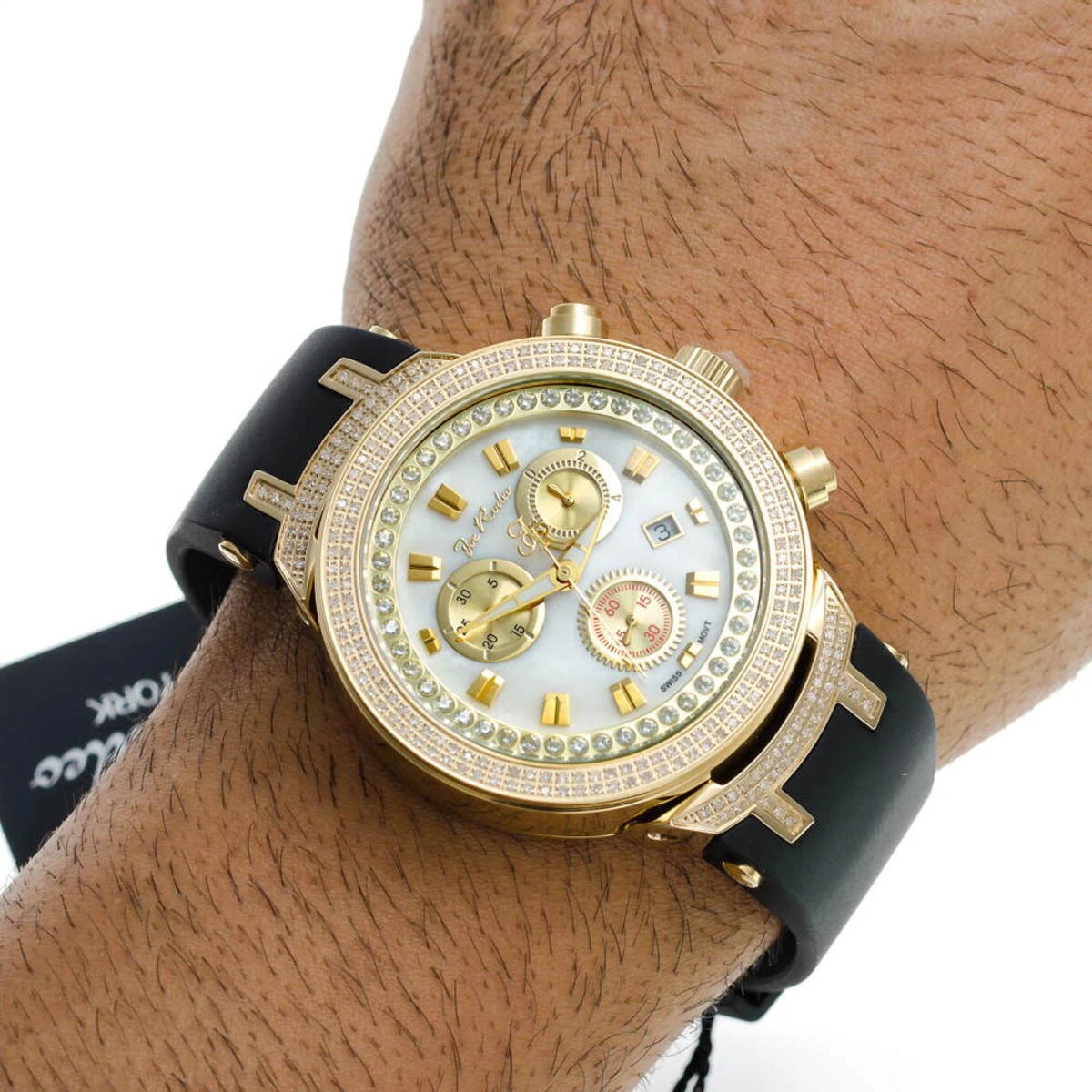 Joe Rodeo Master Men's Diamond Watch 2.20ct Yellow - Image 7