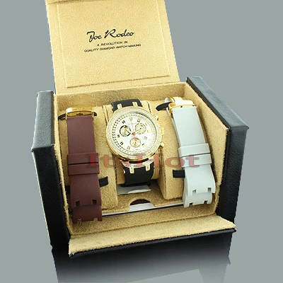 Joe Rodeo Master Men's Diamond Watch 2.20ct Yellow - Image 5