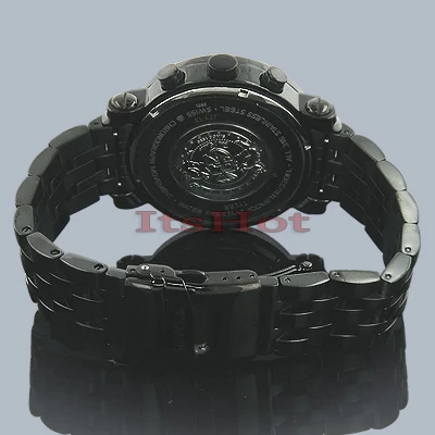 JoJo Joe Rodeo Watch - Tyler World Map, 2.00 Ctw. Black - Image 3