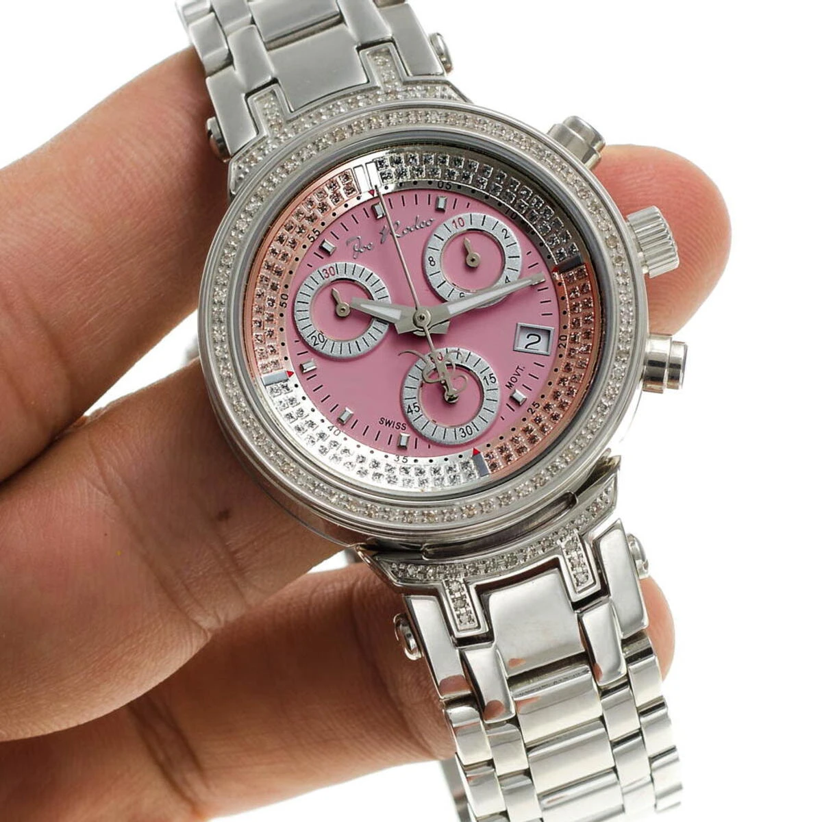 Ladies Diamond Watch 0.90ct Joe Rodeo Master Pink - Image 7
