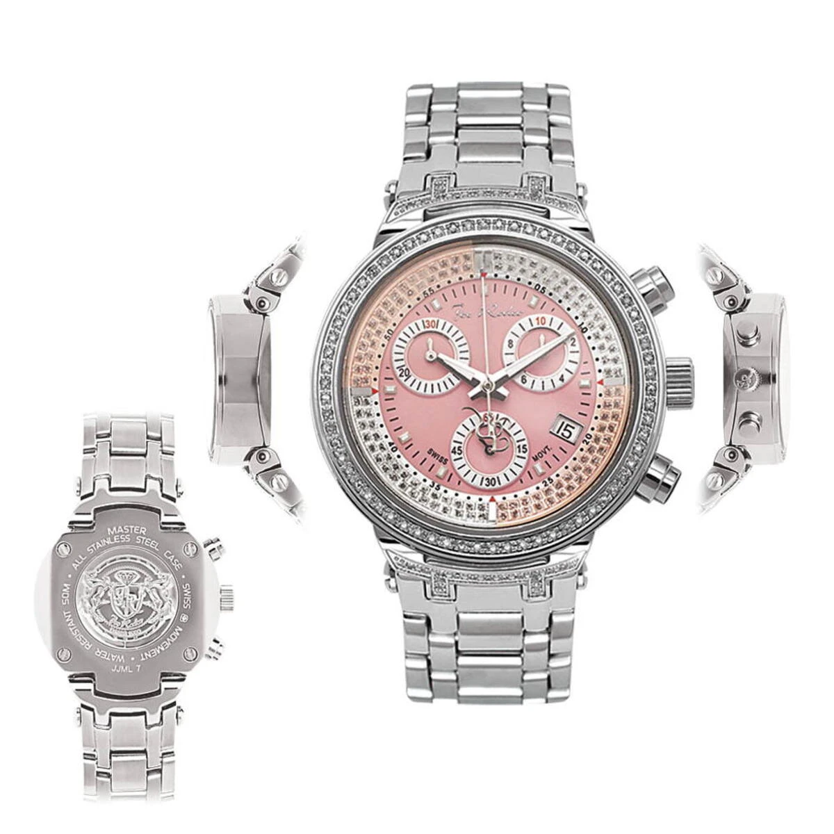 Ladies Diamond Watch 0.90ct Joe Rodeo Master Pink - Image 6