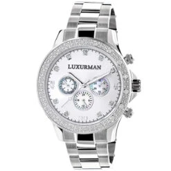 Luxurman Diamond Watch 0.2ct New Arrival For Men