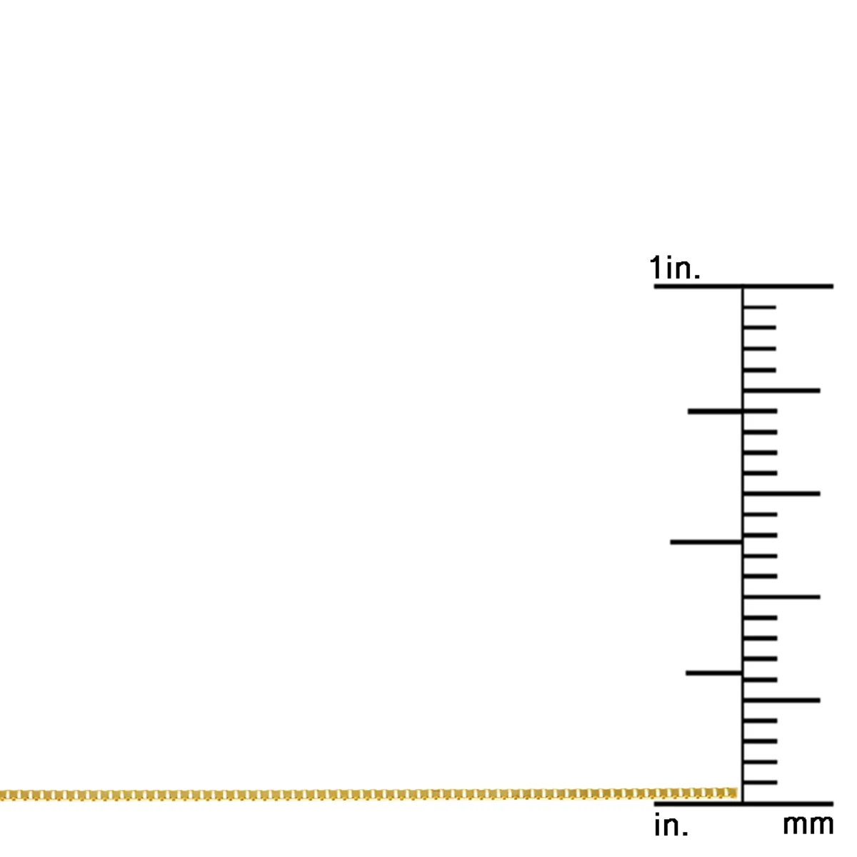 LUXURMAN Solid 10K Yellow Gold Box Chain For Women 0.8mm Wide - Image 8