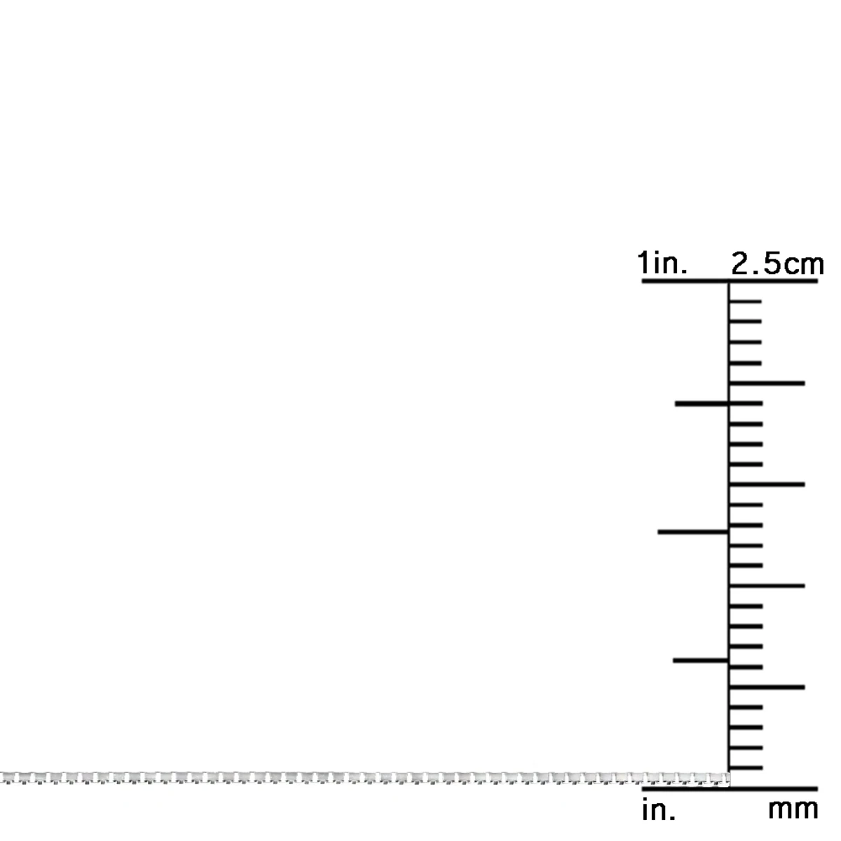 LUXURMAN Solid 10K White Gold Box Chain For Women Adjustable 0.7mm - Image 7