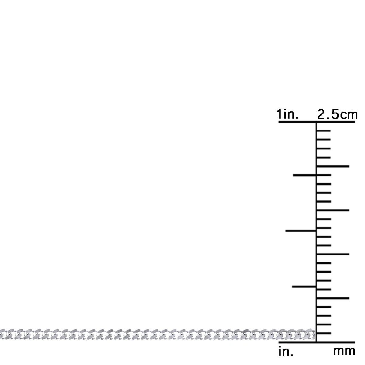 LUXURMAN Solid 10K White Gold Curb Chain For Men & Women Gourmette 1.5mm - Image 7
