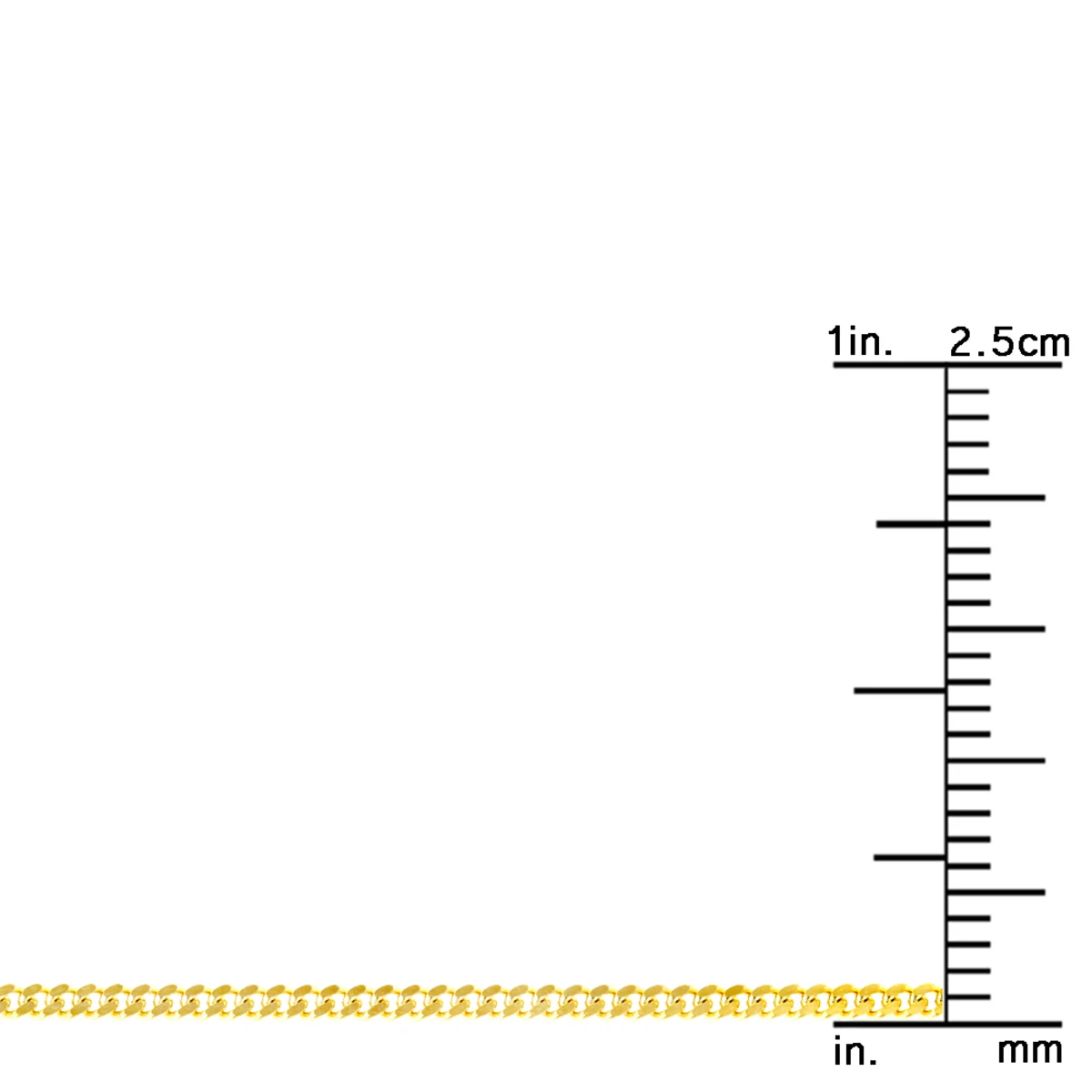 LUXURMAN Solid 10K White Gold Curb Chain For Men & Women Gourmette 1.5mm - Image 8