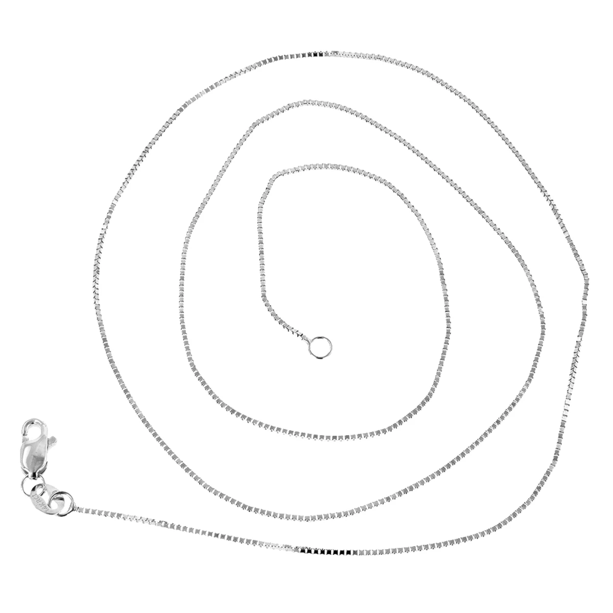 LUXURMAN Solid 14K Yellow Gold Box Chain For Women 0.7mm Wide - Image 3