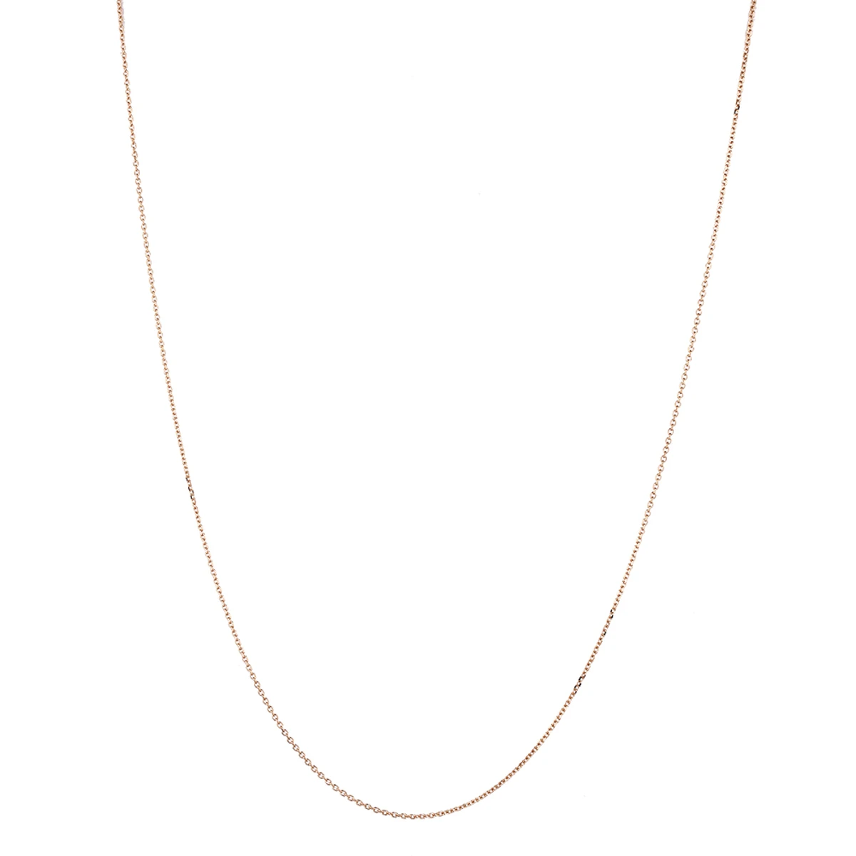 LUXURMAN Solid 14K Yellow Gold 1.1mm Cable Chain For Men & Women Lobster Clasp - Image 9