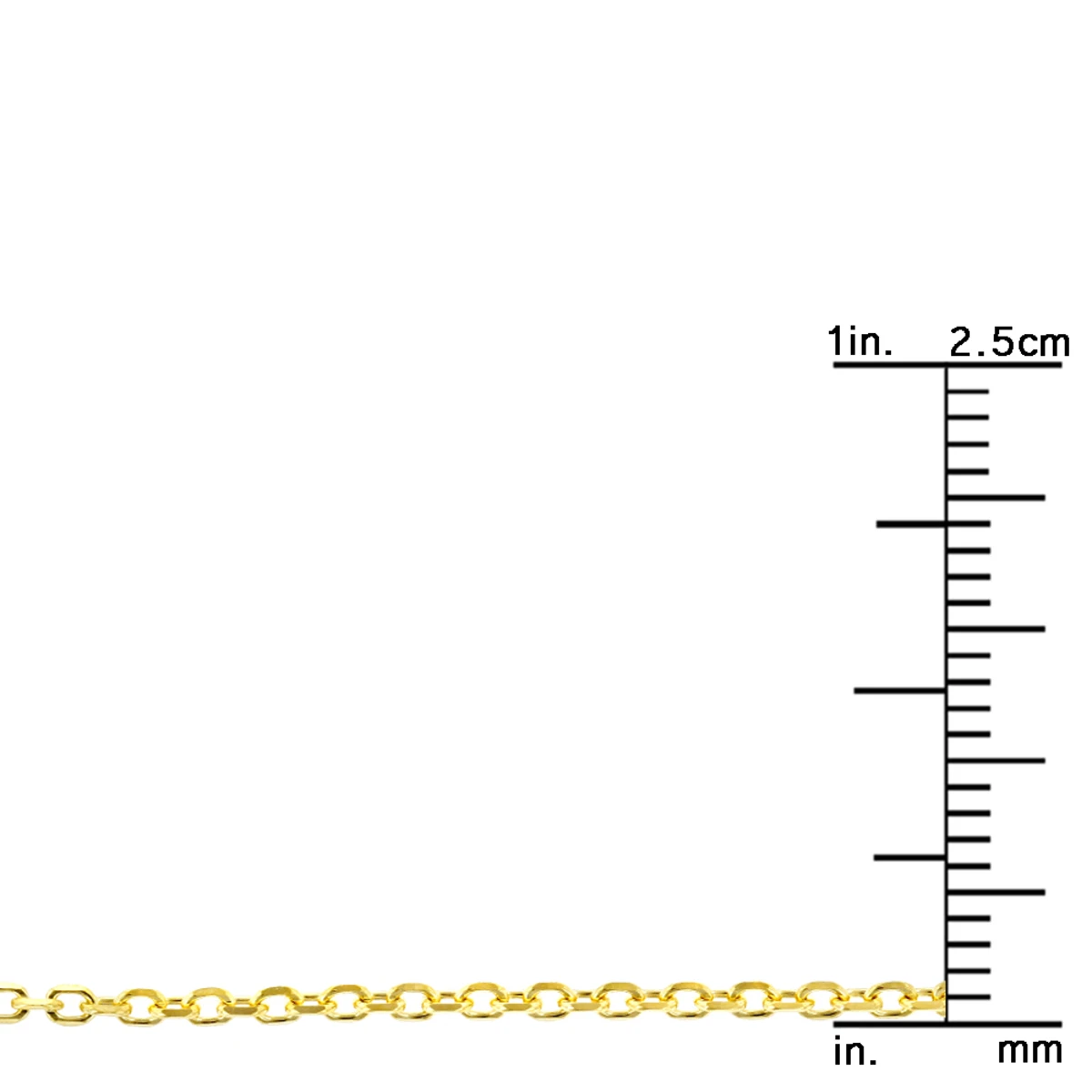 LUXURMAN Solid 14K Yellow Gold 1.1mm Cable Chain For Men & Women Lobster Clasp - Image 11