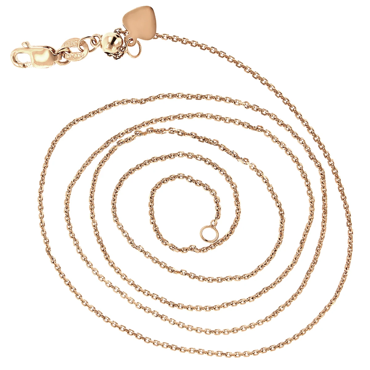 LUXURMAN Solid 14K Yellow Gold Cable Chain For Women Adjustable 0.9mm - Image 6