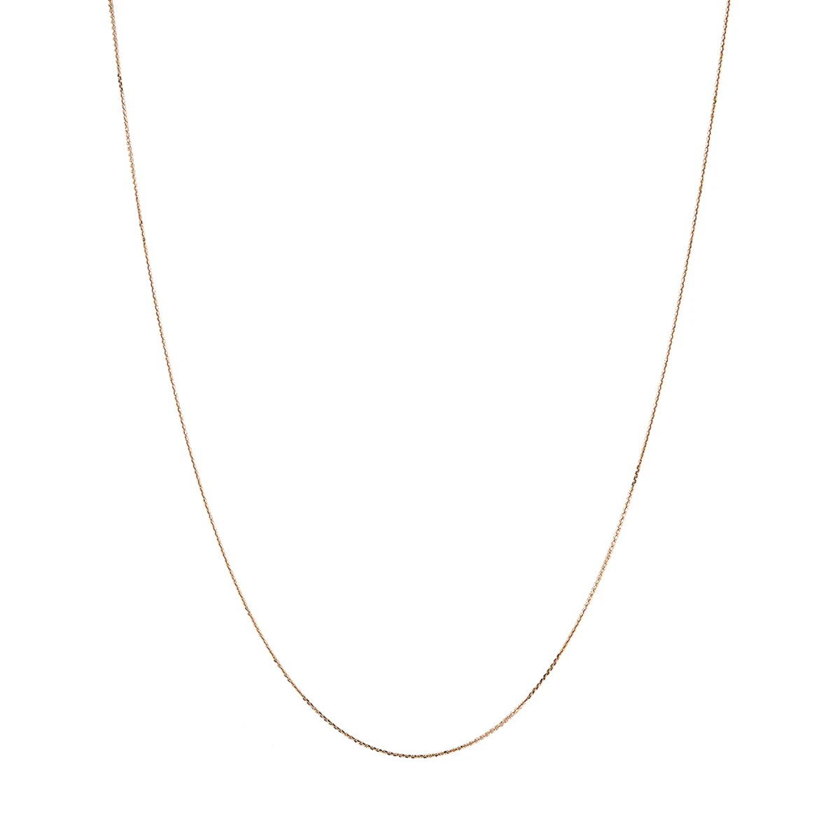 LUXURMAN Solid 14K Yellow Gold Cable Chain For Women Adjustable 0.9mm - Image 9