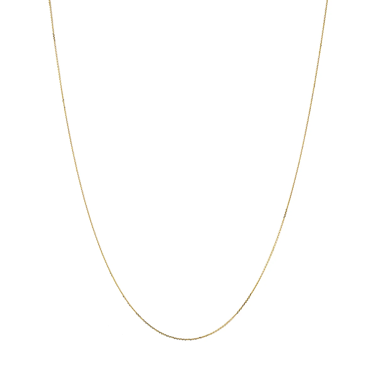 LUXURMAN Solid 14K Yellow Gold Cable Chain For Women Adjustable 0.9mm - Image 8