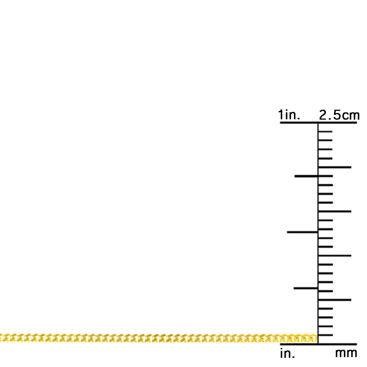 LUXURMAN Solid 14K Yellow Gold Curb Chain For Men & Women Gourmette 1mm Wide - Image 8