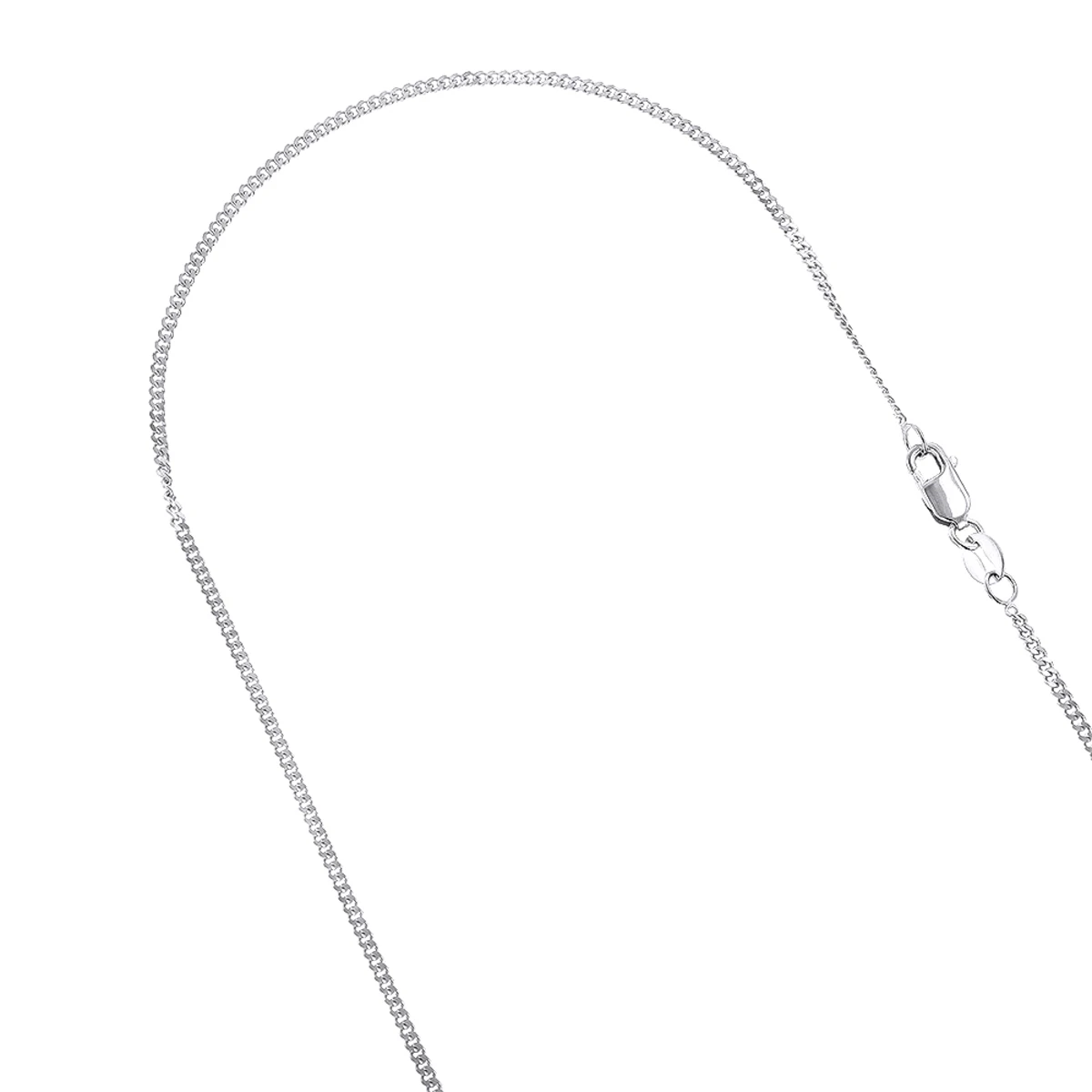 LUXURMAN Solid 14K Yellow Gold Curb Chain For Men & Women Gourmette 1mm Wide - Image 2