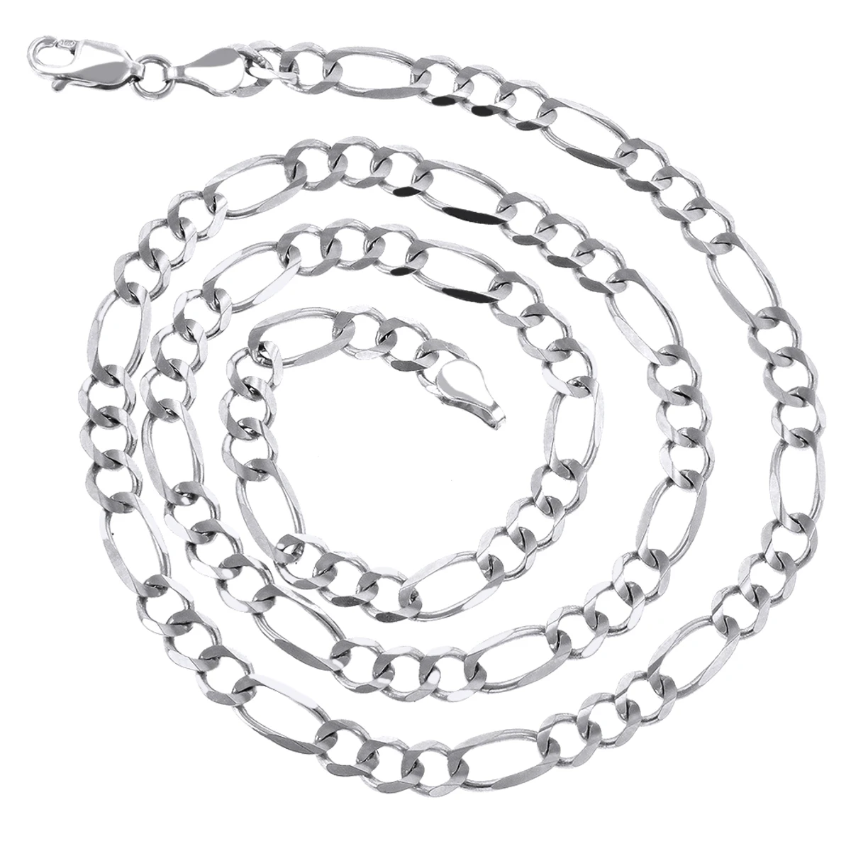 LUXURMAN Solid 14K Yellow Gold Figaro Chain For Men & Women 4mm Wide - Image 3