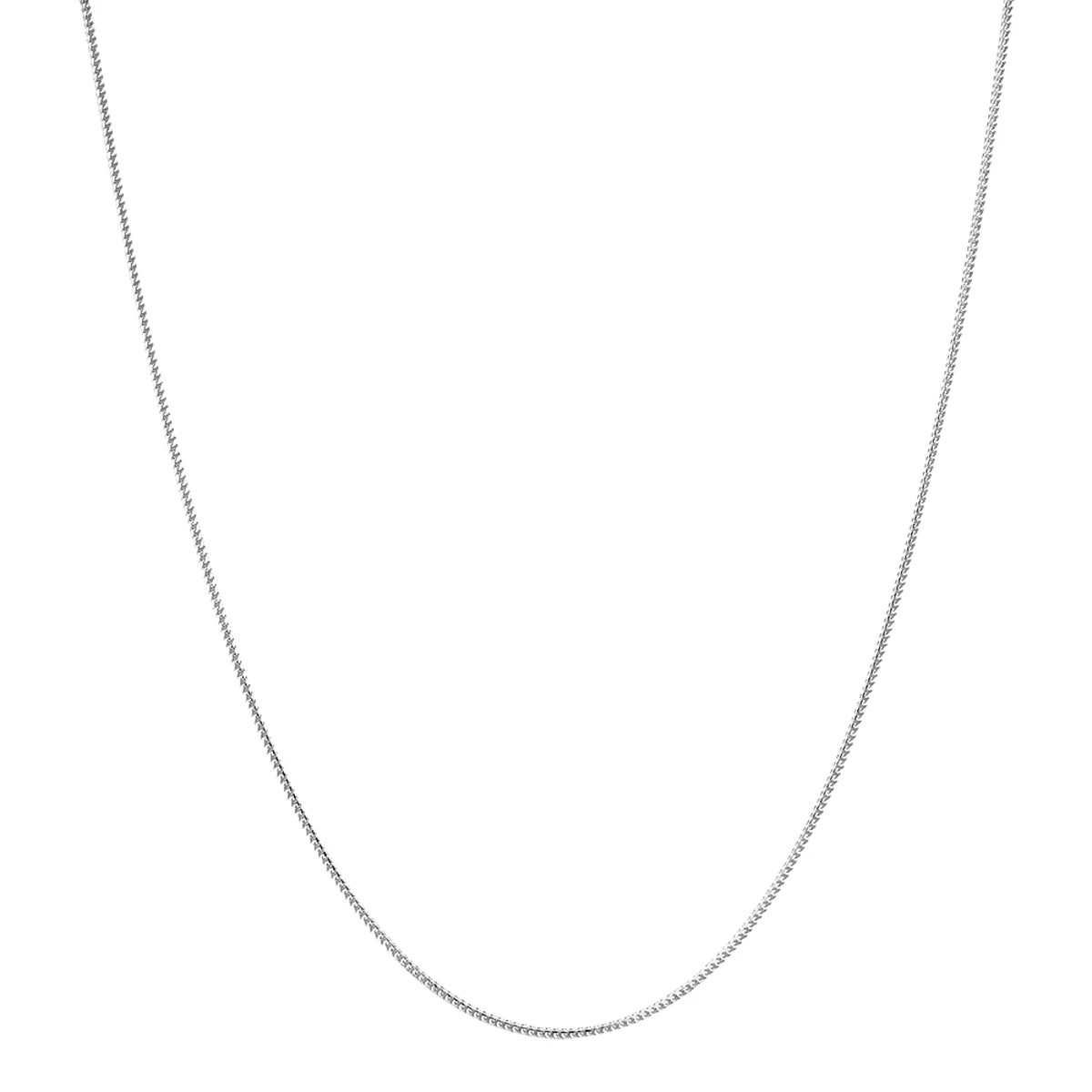 LUXURMAN Solid 14K White Gold Franco Chain For Men & Women 1.8mm Wide - Image 5