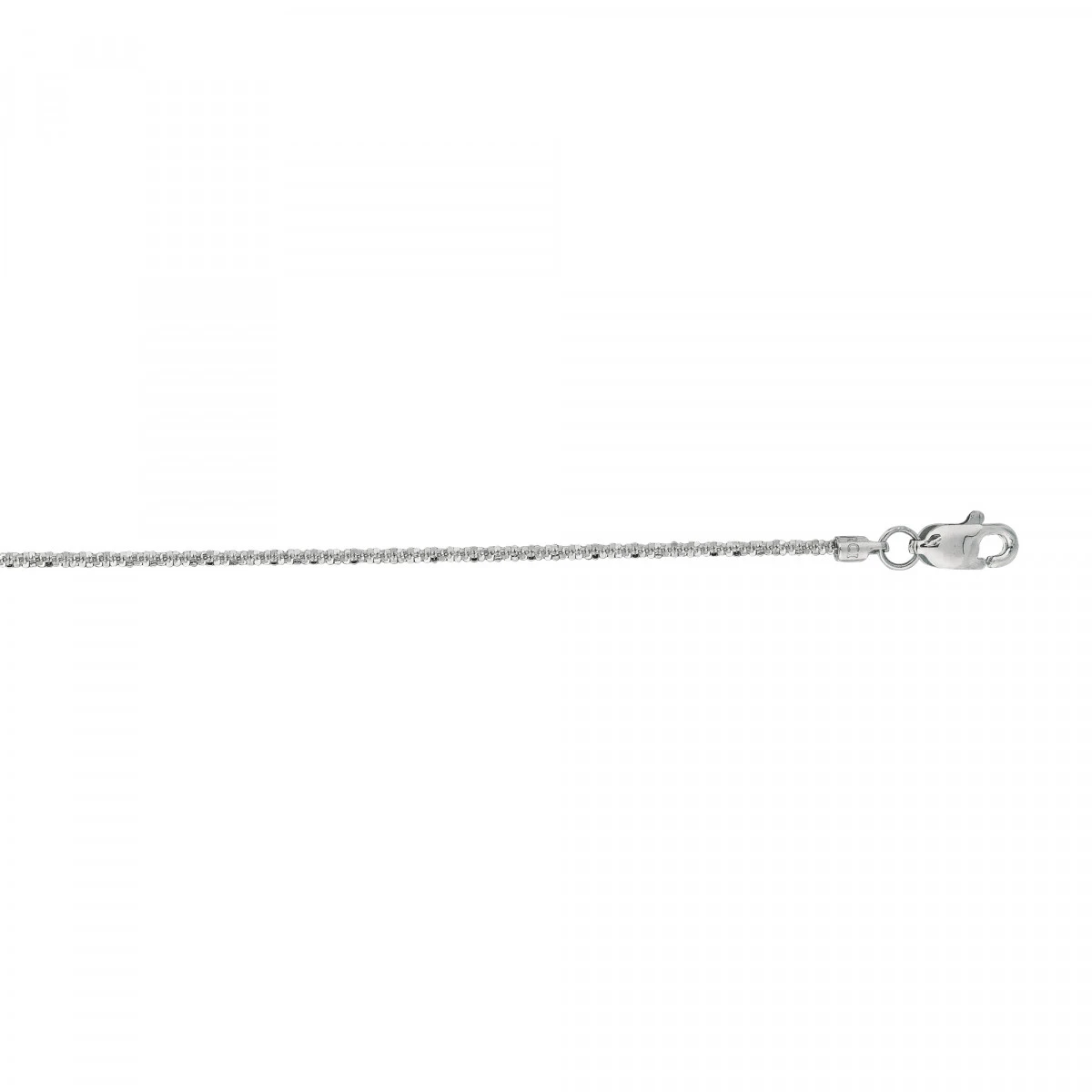 LUXURMAN Solid 14K Yellow Gold Sparkle Chain For Women 1.1mm Wide - Image 2