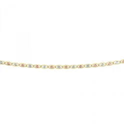 LUXURMAN Solid 14K Yellow Gold Valentino Chain For Women 2.1mm Wide