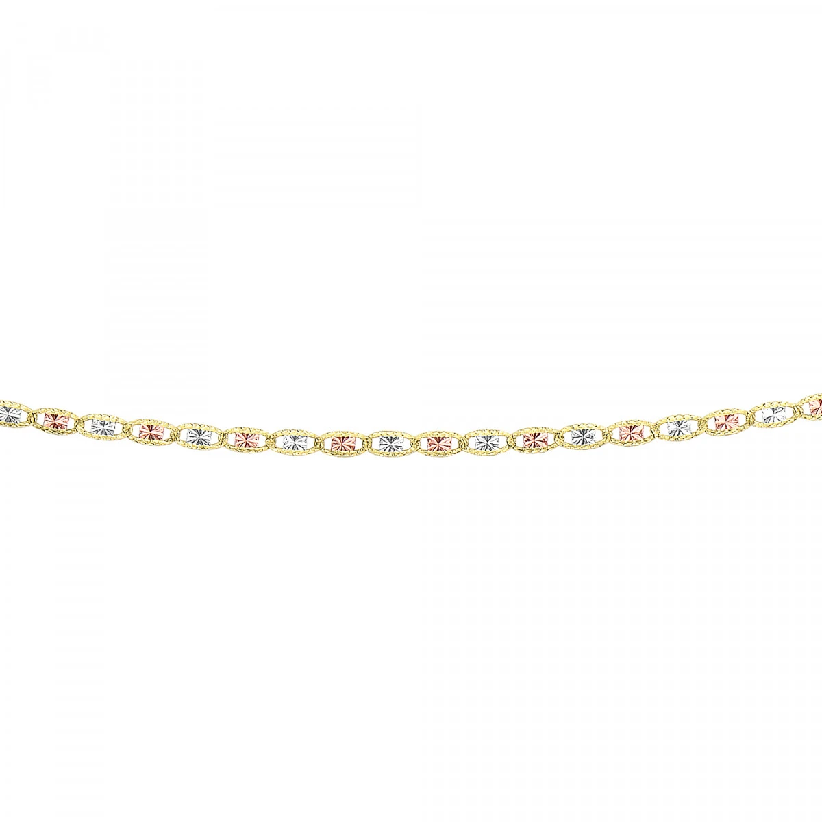 LUXURMAN Solid 14K Yellow Gold Valentino Chain For Women 2.1mm Wide