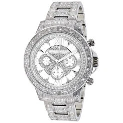 Luxurman Iced Out Men's Diamond Watch 1.25ct