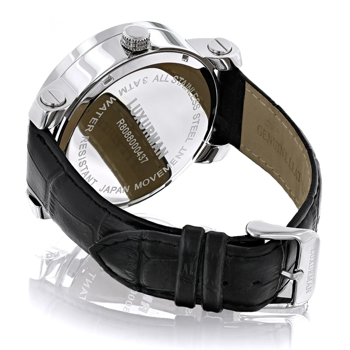 Luxurman Men's VS Diamond Watch .18ct White MOP - Image 2