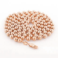 14K Rose Gold Ball Chain 5mm, 22-40in