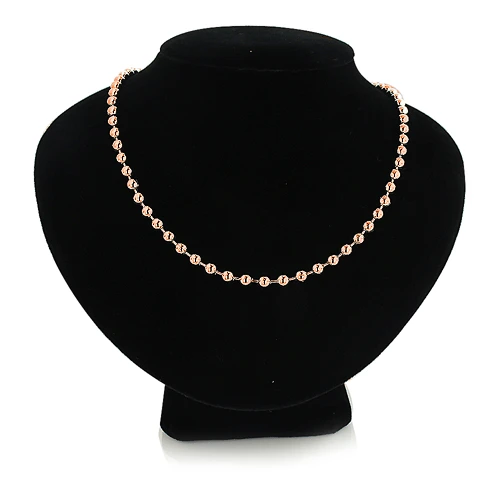 14K Rose Gold Ball Chain 5mm, 22-40in - Image 3