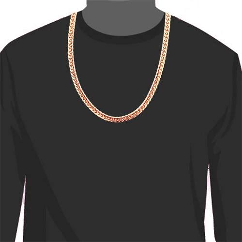 10K Rose Gold Miami Cuban Link Chain In 22-40in 11mm - Image 3