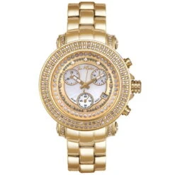 Women's Diamond JoJo Watch 1.25ct Yellow Gold White MOP