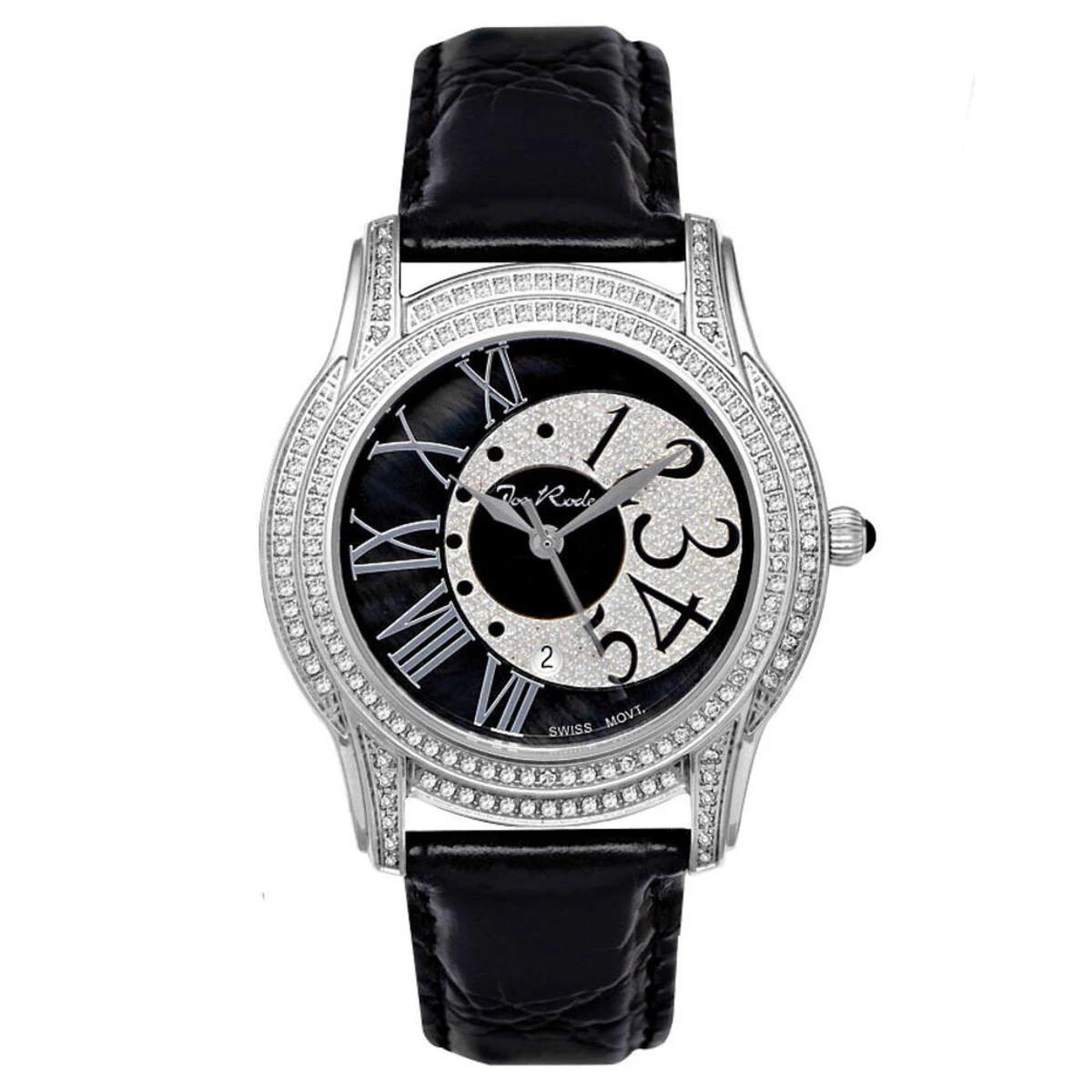Women's Joe Rodeo Beverly Diamond Watch 1.35ct Black